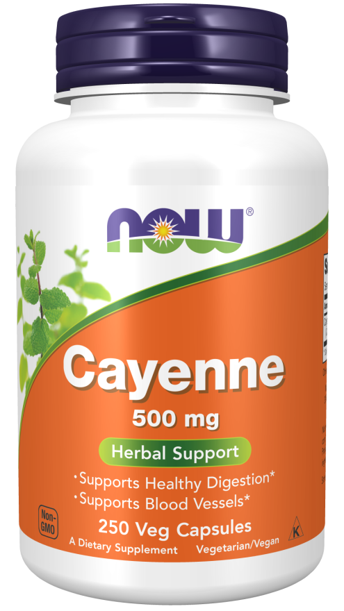 Caiena 500 mg, 250 Cápsulas Vegetarianas