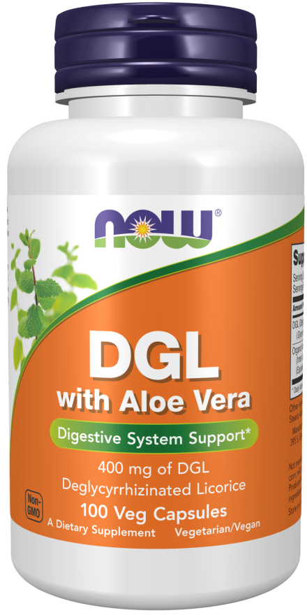 DGL com Aloe Vera, 100 Cápsulas Vegetarianas