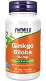 Ginkgo Biloba, 60 mg, 120 Cápsulas Vegetarianas