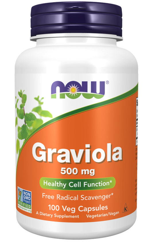 Graviola, 500 mg, 100 Cápsulas Vegetarianas