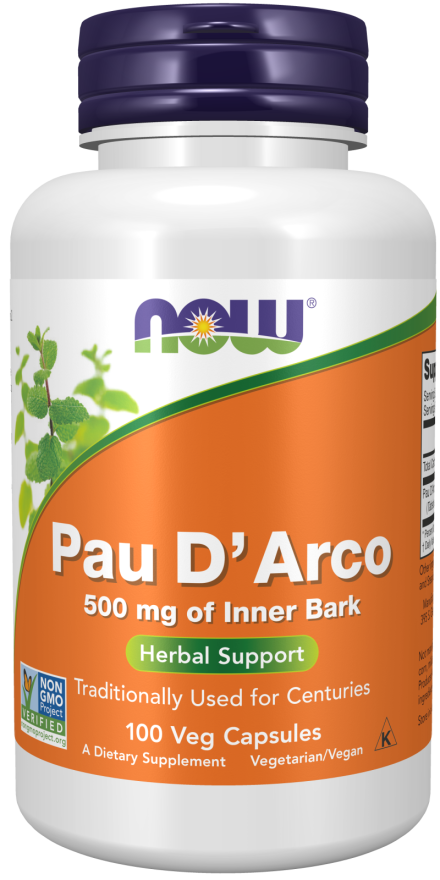 Pau D'Arco, 500 mg, 100 Cápsulas Vegetarianas