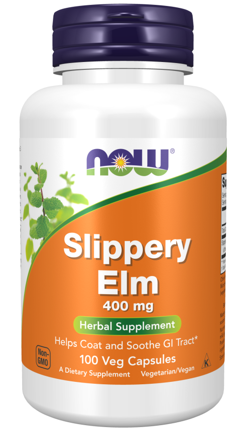 Slippery Elm, 400 mg, 100 Cápsulas Vegetarianas