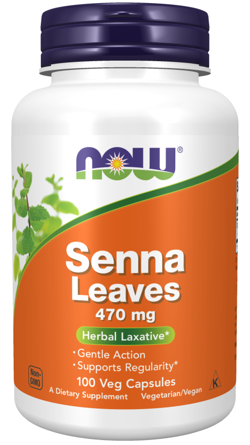 Folhas de Senna, 470 mg, 100 Cápsulas Vegetarianas