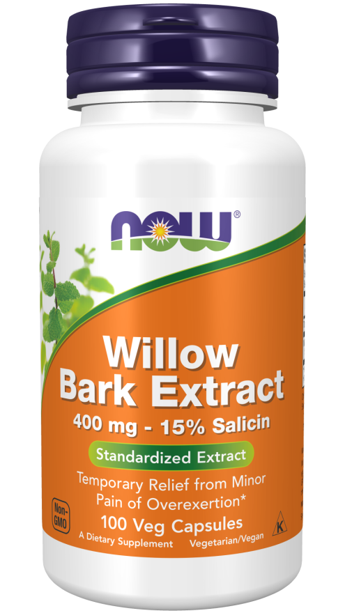 Willow Bark Extract, 400 mg, 100 Cápsulas Vegetarianas