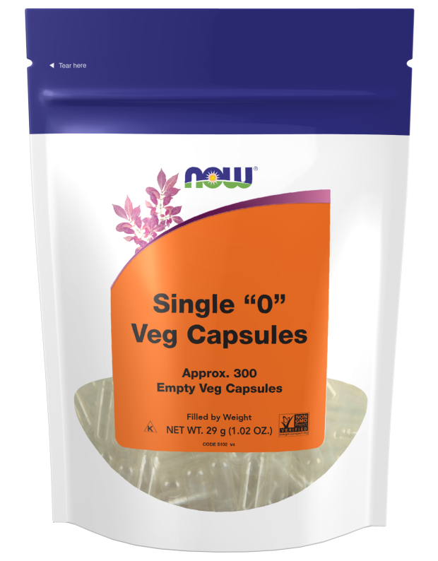 Cápsulas Vazias, Vegetariana, Individual "0", 300 Softgels