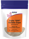 Cápsulas Vazias, Gelatina, Triplo "000", 200 Softgels