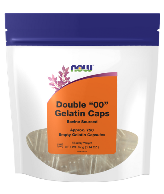 Cápsulas Vazias, Gelatina, Duplo "00", 750 Softgels