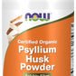 Casca de Psyllium em Pó, Orgânico, (340g)