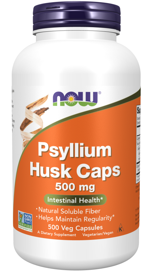 Psyllium Husk, 500 mg, 500 Cápsulas Vegetarianas