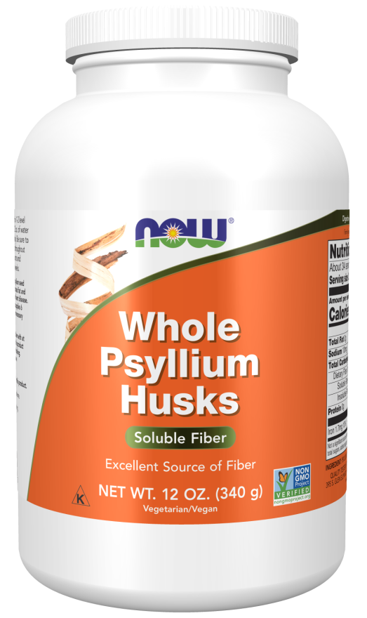 Cascas de Psyllium, Inteiras, (340g)