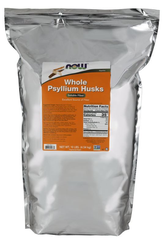 Cascas de Psyllium, Inteiras, (4.54 kg)