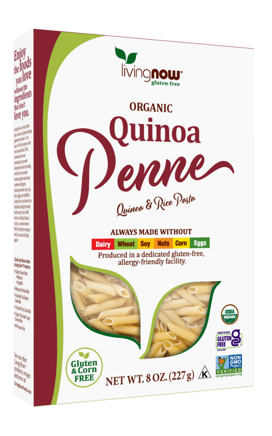 Macarrão Penne com Quinoa, Orgânico, ( 227 g)