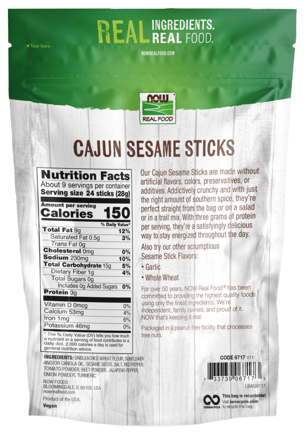 Palitos de Gergelim Cajun, (225 g)