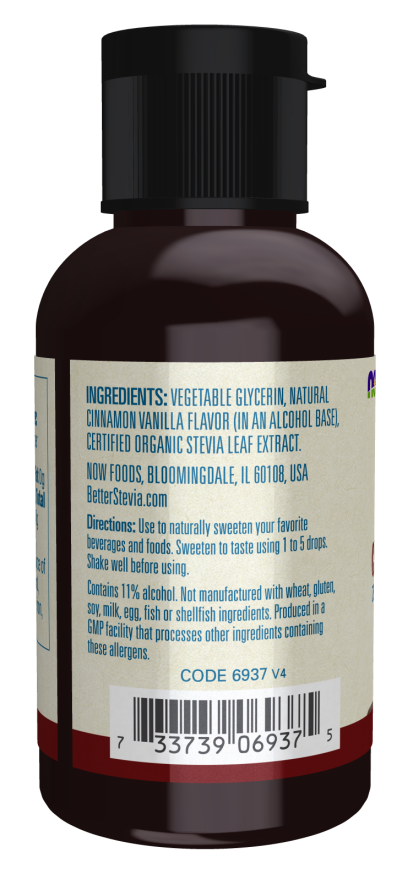 BetterStevia® Líquido, Canela e Baunilha, ( 59 ml)