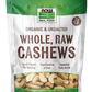 Cajus, Orgânicos, Inteiros, Crus e Sem Sal, ( 284 g)
