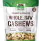 Cajus, Orgânicos, Inteiros, Crus e Sem Sal, ( 284 g)
