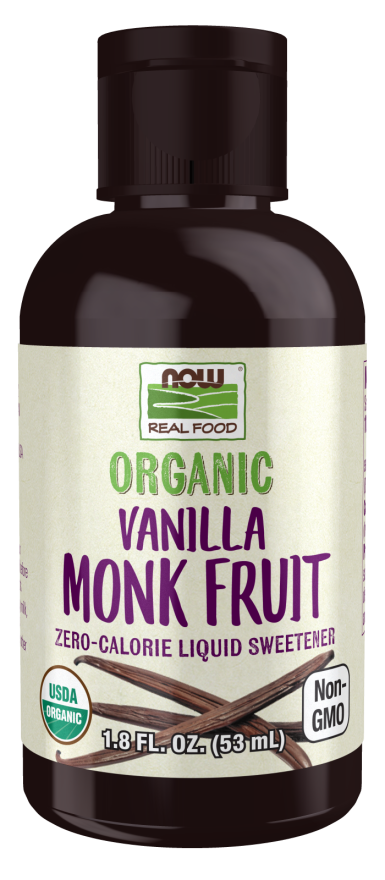 Monk Fruit Vanilla Líquido, Orgânico, ( 53 ml)