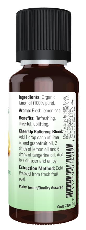 Óleo de Limão, Orgânico, ( 30 ml)