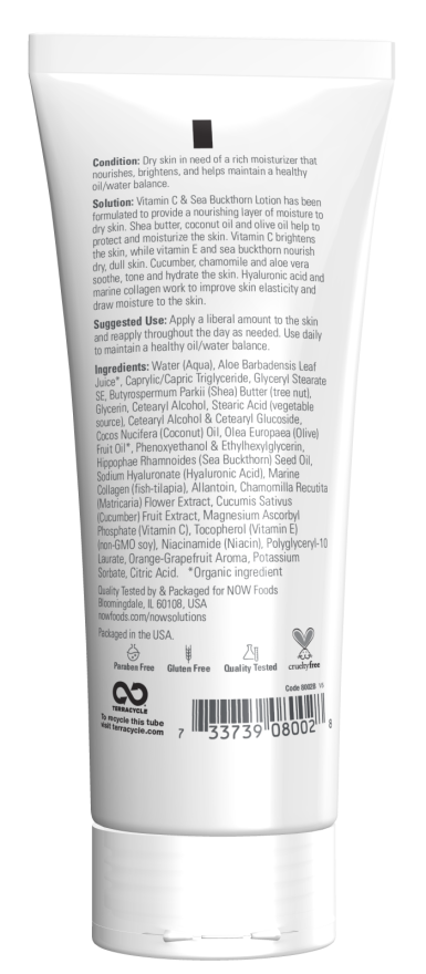 Loção de Vitamina C e Espinheiro Marítimo, ( 237 ml)