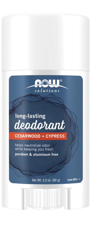 Desodorante em bastão de longa duração, madeira de cedro + cipreste, ( 62 g)