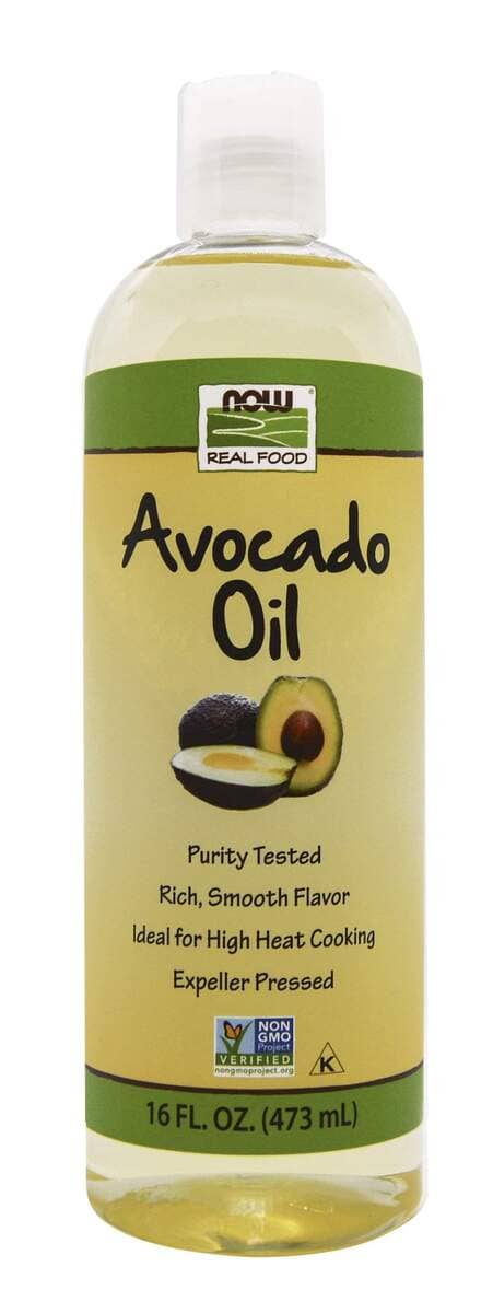 Óleo de cozinha de abacate em garrafa de plástico, 16 fl. onças-Now Foods-Alimentos Naturais,Óleos de cozinha e acabamento