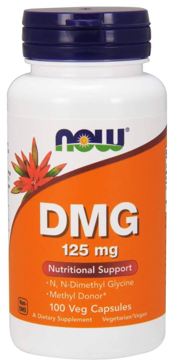 DMG 125 mg - 100 cápsulas vegetais-Now Foods-Suplementos,Vitaminas