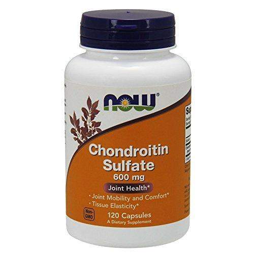 Sulfato de condroitina 600 mg - 120 cápsulas-Now Foods-Condroitina E Msm,Glucosamina,Suplementos